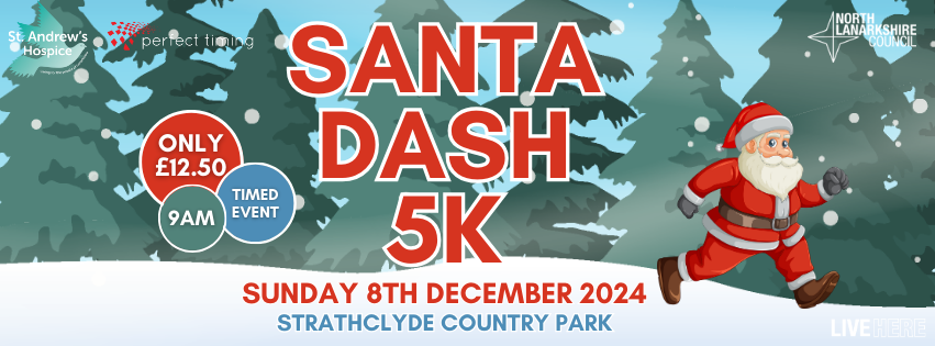 SANTA DASH 5k image with event information